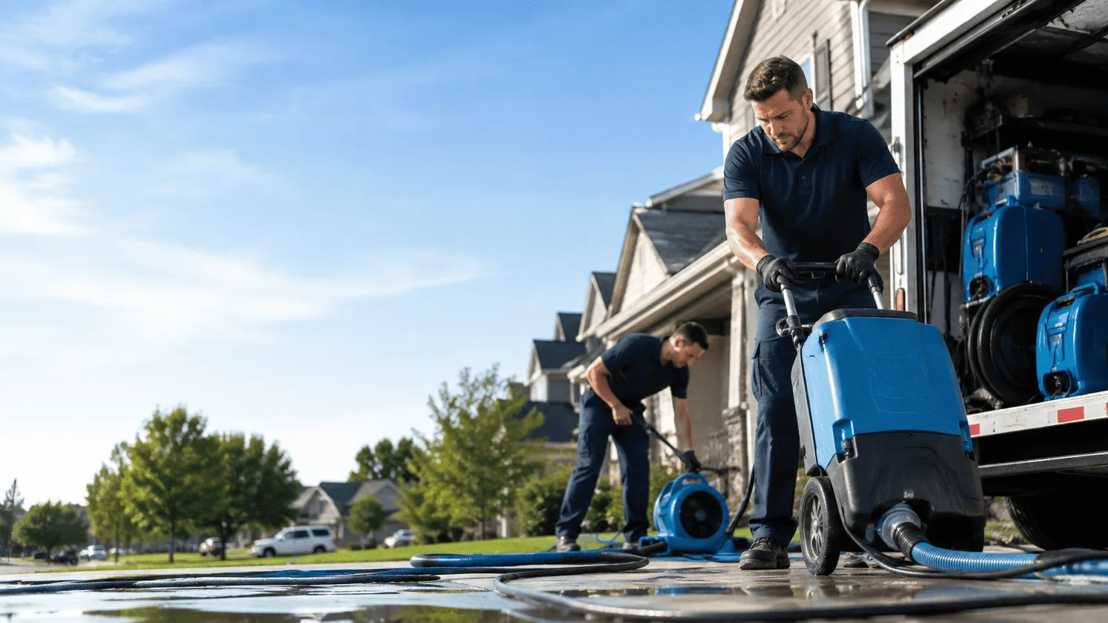 Dehumidification being performed in Haysville, KS